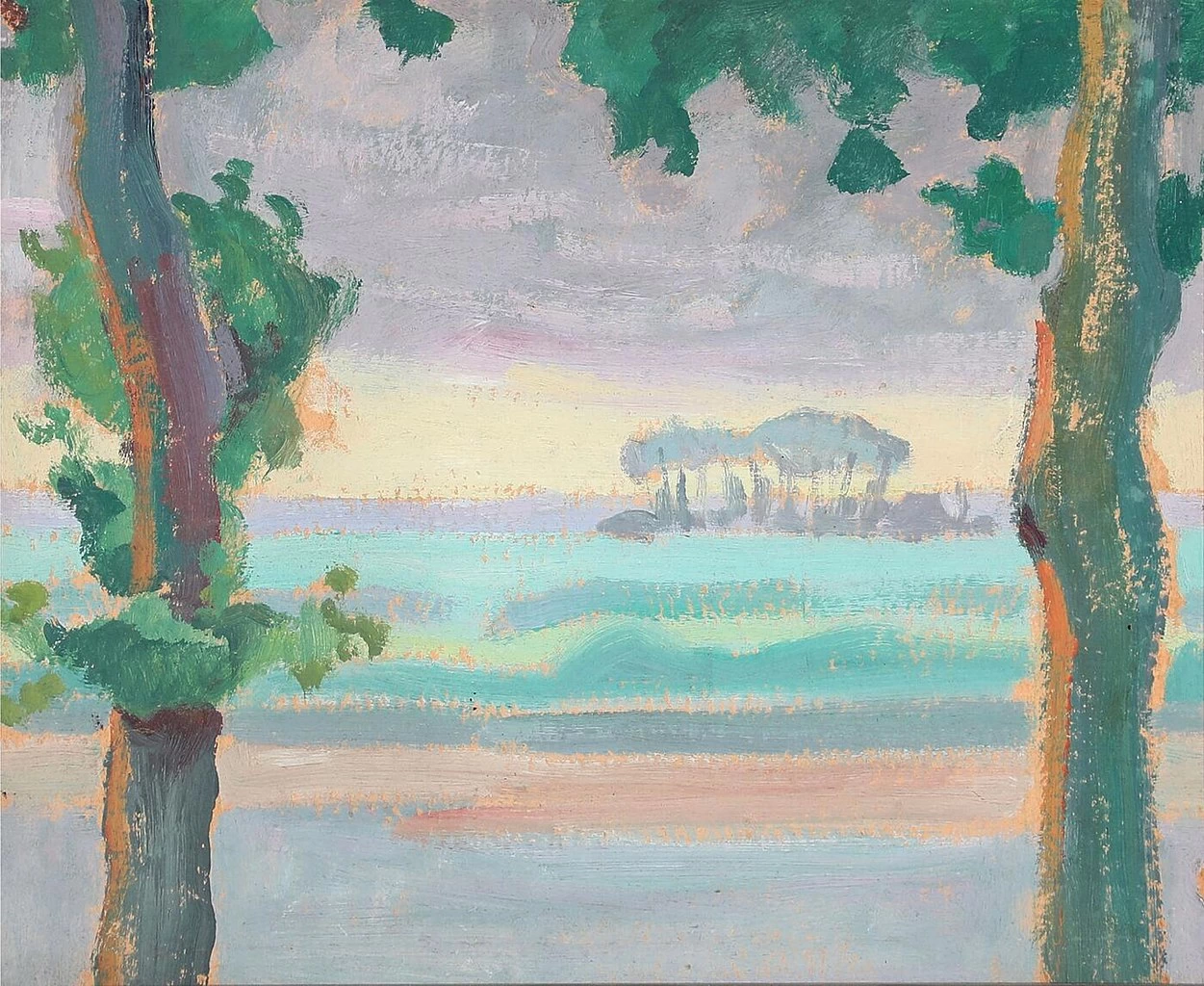 Lili Elbe - Paesaggio con alberi, 1911